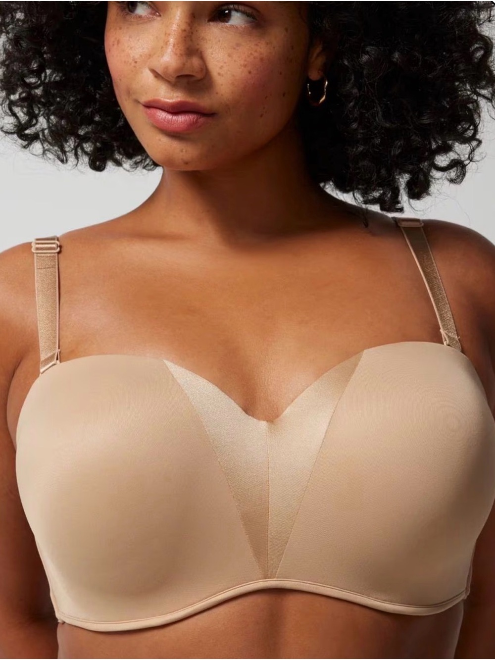 Soma Beige Strapless Seamless Bandeau Bra